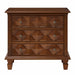 Nightstand With Charging Station, 3 Drawer Bedside Table - Walnut Home Essentials