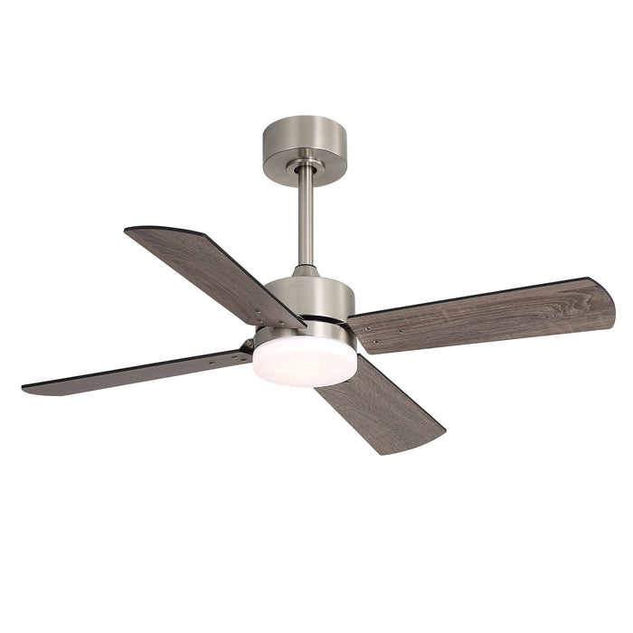 42" Ceiling Fan With Light And Memory Function, DC Reversible Motor, 4 Blades Daily Nest