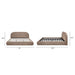 Archie Puffy Grounded - Upholstered Platform Bed Jennifer Taylor Home