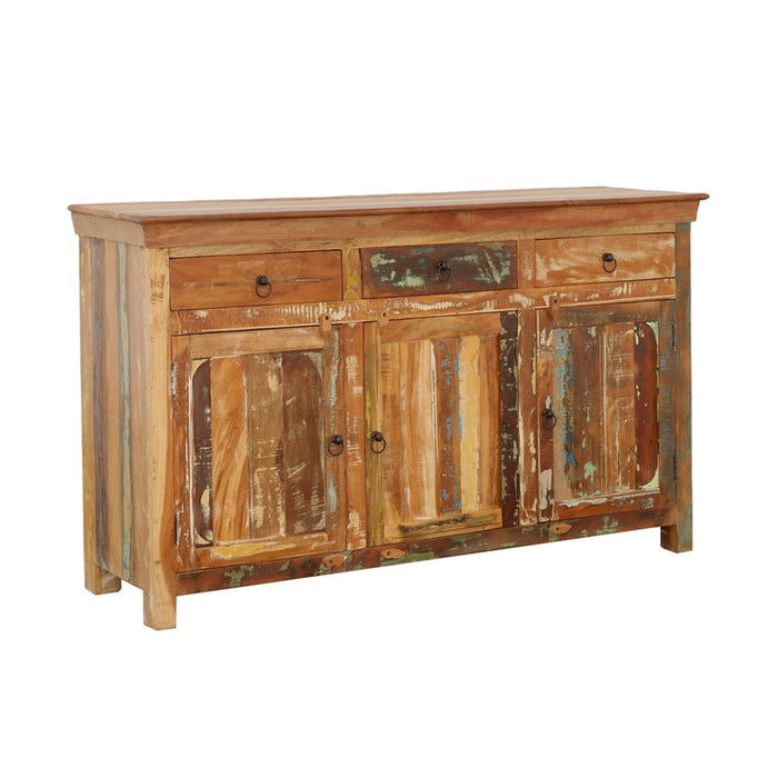 Mankato - 3 Drawer Accent Cabinet With 3 Doors - Wood Furniture Max