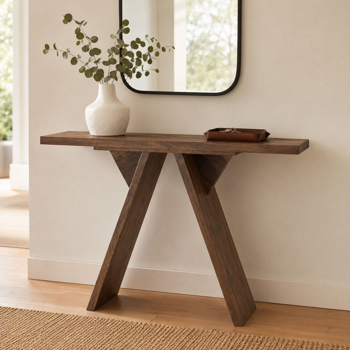 Console Table With V - Shaped Base Home Essentials