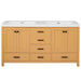 Bathroom Vanity With Double Sink, Soft Close Doors & Drawers Handles - Wood Hearth and Haven