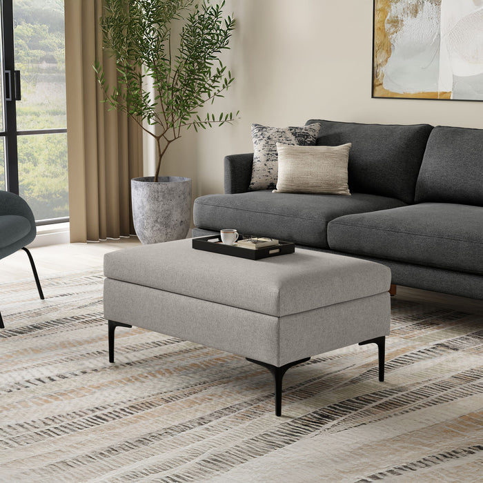 Rebecca - Multifunctional Coffee Table Storage Ottoman With Lift Up Lid Simpli-Home
