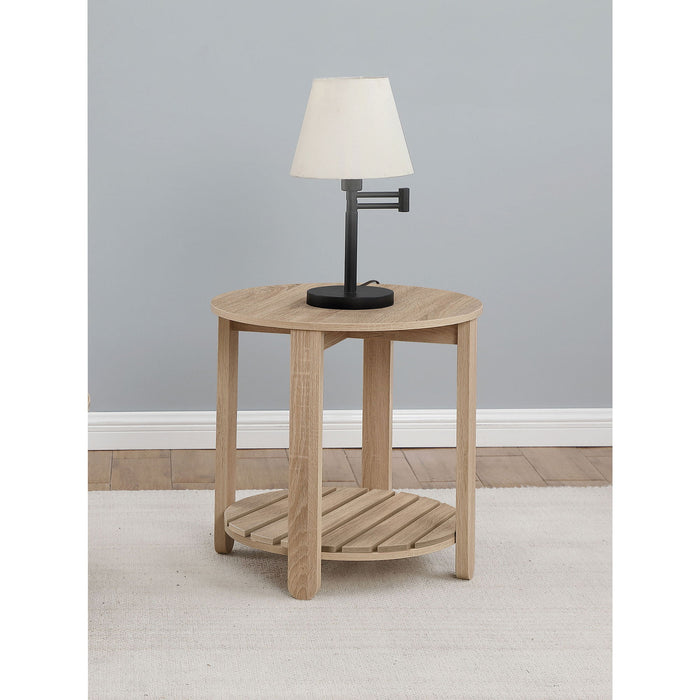 Altos - 1 Shelf Round Table Furniture Max