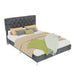 Upholstered Bed With Tufted Headboard Home Essentials