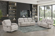 Camden - Dual Reclining Console Loveseat - Beige / Brown New Classic