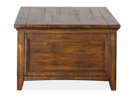 Bay Creek - Lift Top Storage Cocktail Table With Casters - Toasted Nutmeg Magnussen Furniture
