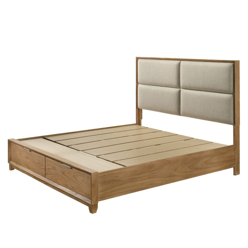 Contemporary Storage Platform Bed With Ultra Plush Headboard Home Essentials