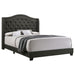 Maassluis - Bed With Button Tufted Headboard Furniture Max