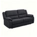 2 Seat Manual Reclining Loveseat With 150° Recline & Footrest - Black Home Essentials