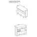 Garrison - 5 Shelf Home Bar Wine Cabinet With Stemware Racks And 12 Bottle Wine Storage - Oak Furniture Max