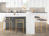Fuji - Contemporary / Glam & Quality Construction Barstool Lumi Source