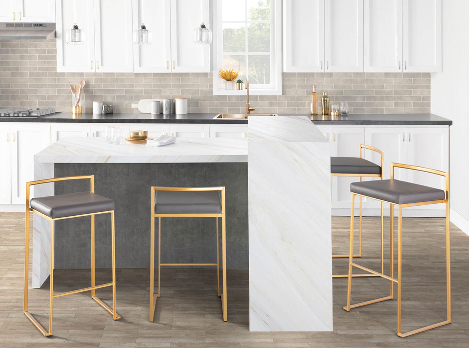 Fuji - Contemporary / Glam & Quality Construction Barstool Lumi Source