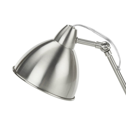 Lighting, Table Lamp, USB Port Included, Nickel Metal, Nickel Shade, Modern - Silver 8th Street