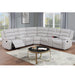 Manual Motion Reclining Loveseat 3 Piece Sectional Set With Console Storage And Cup Holders Home Essentials