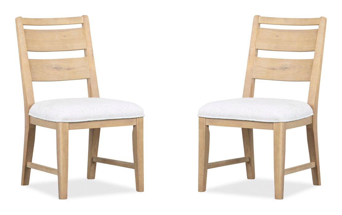 Somerset - Dining Side Chair With Upholstered Seat (Set of 2) - Butternut and Omari Natural Magnussen Furniture