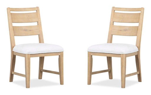 Somerset - Dining Side Chair With Upholstered Seat (Set of 2) - Butternut and Omari Natural Magnussen Furniture