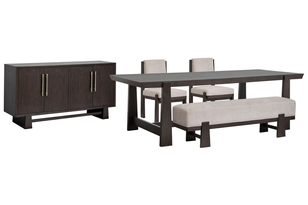 Tauren - Trestle Dining Table Set Magnussen Furniture