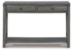 Freedan - Console Sofa Table - Grayish Brown Signature Design by Ashley®