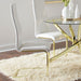 Whittingham - Dining Side Chair (Set of 4) - White / Gold Furniture Max