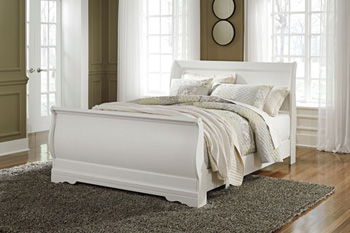 Anarasia - White - Queen Sleigh Footboard