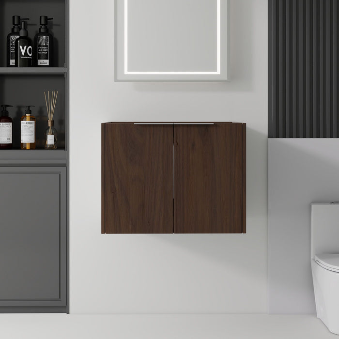 Floating Bathroom Vanity Cabinet With Soft Close Double Doors, Spacious Interior Storage, Wall Mounted, Cabinet Only Home Essentials
