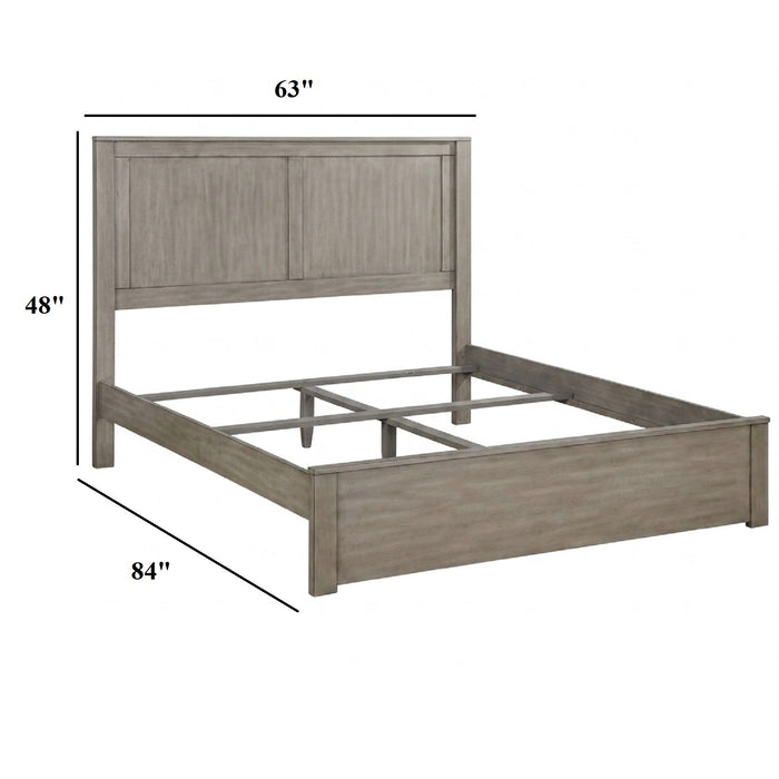 Bed With 2 Panel Headboard Home Essentials