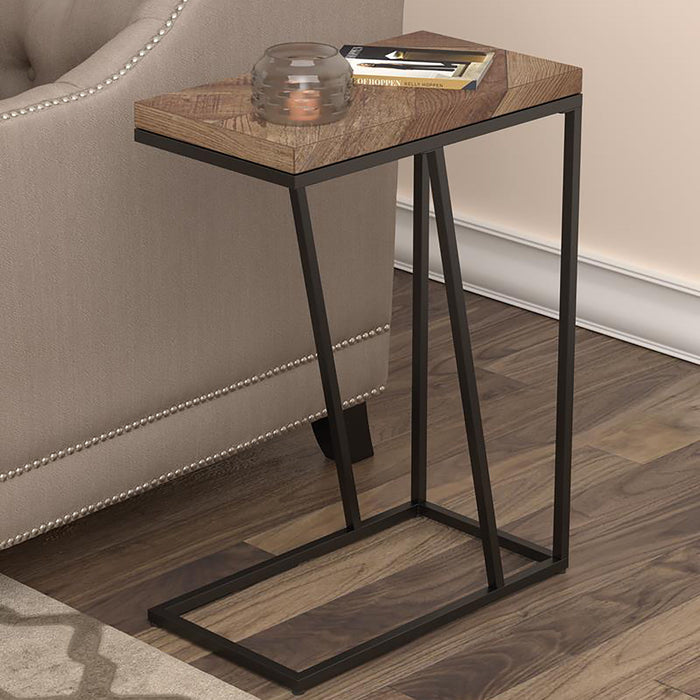 Herringbone Accent Table Furniture Max