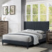 Eastern King Size Bed, Upholstered Platform Bedframe - Charcoal Home Essentials