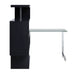 Buck II - Clear Glass, Chrome High Gloss Writing Desk With Shelf Urban Nest