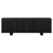 Farmhouse TV Stand, Storage Media Console With Adjustable Shelves & 3 Cable Holes Hearth and Haven