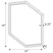 Cavendish - Hexagonal Wall Mirror - Gold Furniture Max