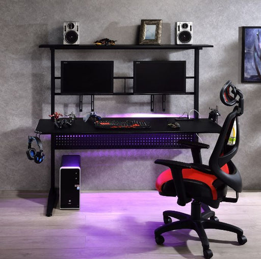 Canzi - Gaming Desk With USB - Black ACME