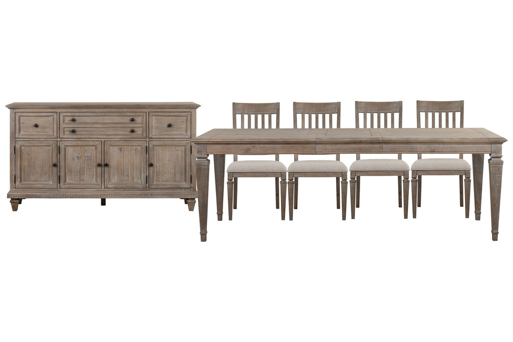 Lancaster - 6 Piece Extendable Rectangular Dining Table Set Magnussen Furniture