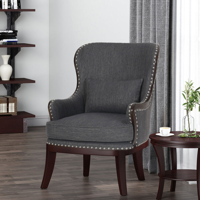 Accent Chair - Charcoal - PU