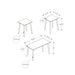 Contemporary 3 Piece Table Set With Coffee Table And 2 End Tables 8th Street