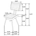 Tufted Side Chairs Upholstery And Tapered Legs (Set of 2) - Camel Furniture Max