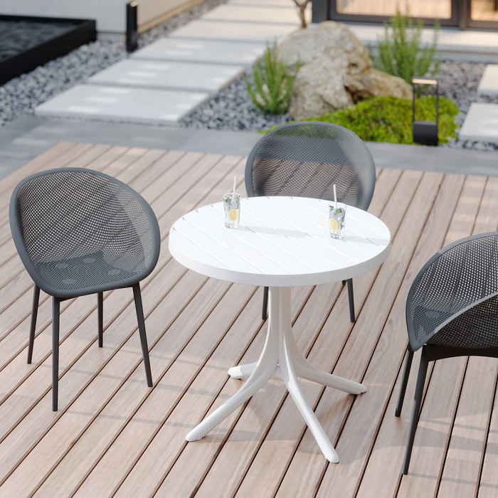 Modern Lounge Chair Set With Round Table Home Essentials