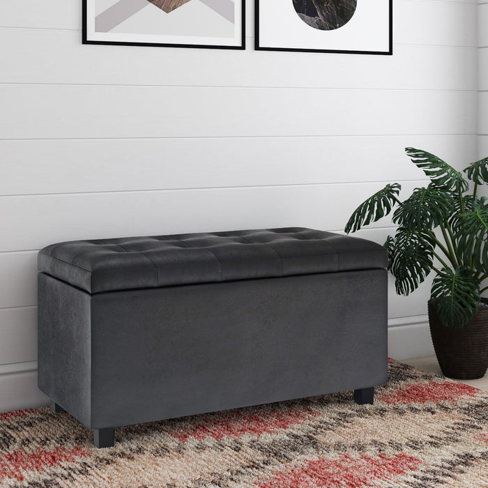 Cosmopolitan - Upholstered Storage Ottoman Simpli-Home