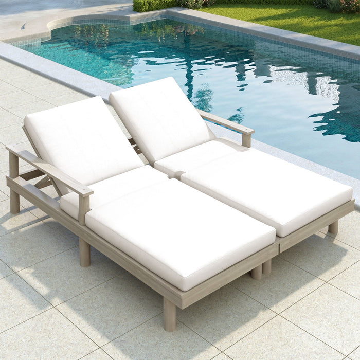 5 Position Adjustable Outdoor Chaise Lounge Hearth and Haven
