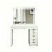 Makeup Vanity Desk With LED Lighted Mirror, 9 Drawers For Bedroom - Gloss White Home Essentials