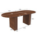 Modern Farmhouse Oval Dining Table With Slim Base Home Essentials