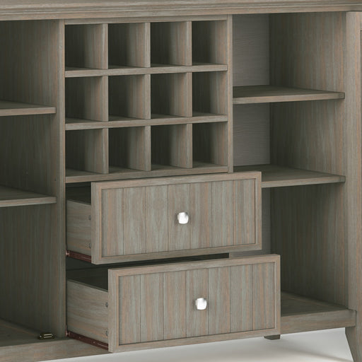 Bedford - Sideboard Buffet And Wine Rack - Light Brown Simpli-Home