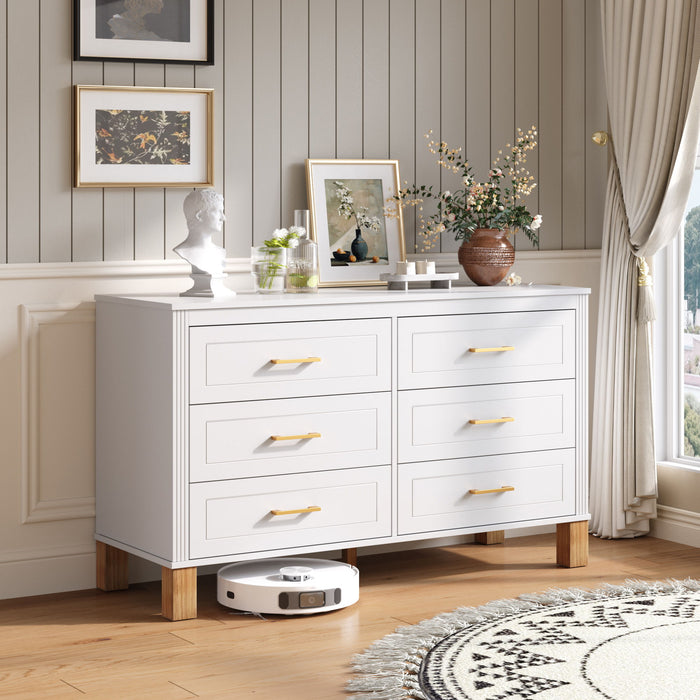 6 Drawer Double Dresser Home Essentials