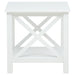 Slater - End Table With X Frame Trim - White Furniture Max