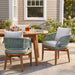 Outdoor Dining Chairs With Cushion (Set of 2) Noble House