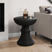 Round Accent Table, Indoor Outdoor - Black 8th Street