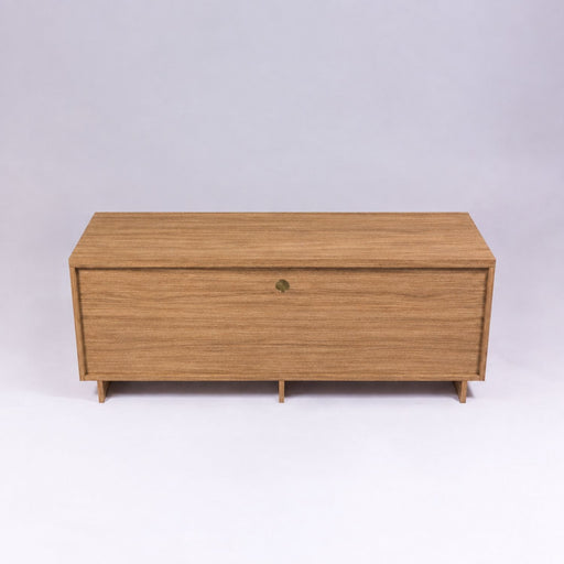 TV Stand For TVs Up To 50" With 1 Drawer And 2 Doors - Oak Home Essentials