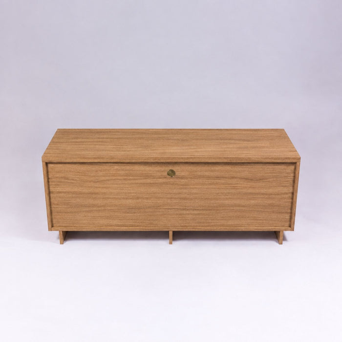 TV Stand For TVs Up To 50" With 1 Drawer And 2 Doors - Oak Home Essentials