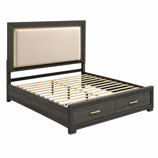 Colorado - Bed With Upholstered LED Headboard Matrix Furniture Group
